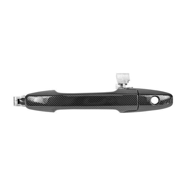 Manija Exterior Hd Civic 06-11/Pilot 09-15 Con Hoyo Para Llave Fibra De Carbon Negra Plastico Delantera Izq