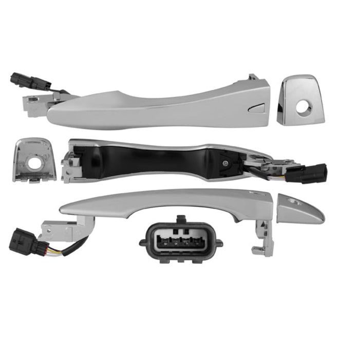 Manija Exterior Ns Pathfinder Delantera 13-20 Cromada Con Hoyo Para Llave Con Sensor Plastico Tw Izq