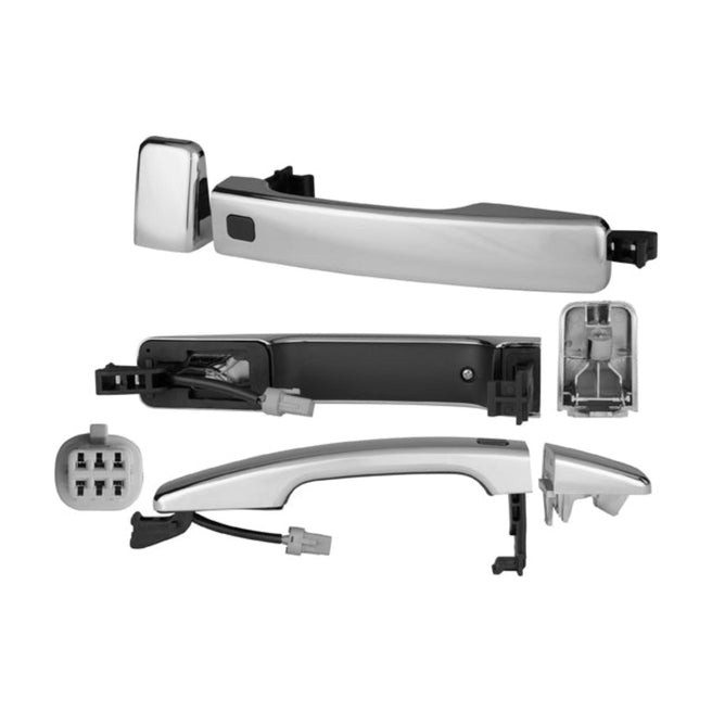 Manija Exterior Kia Soul Delantera 16-19 5 Puertas Cromada Sin Hoyo Para Llave Con Sensor Plastico Tw Der