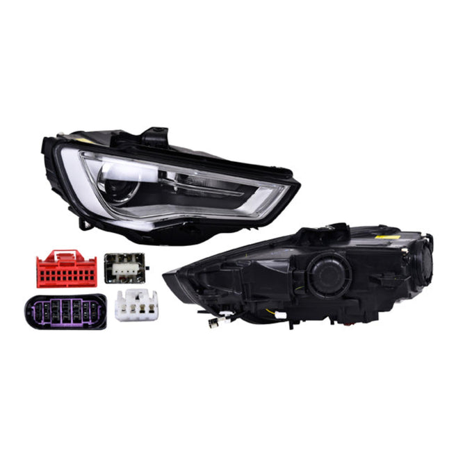 Faro Ad A3 13-16 Electrico C/Motor C/Leds P/Foco Xenon S/Foco Depo Der P/ Audi A3 2013-2016
