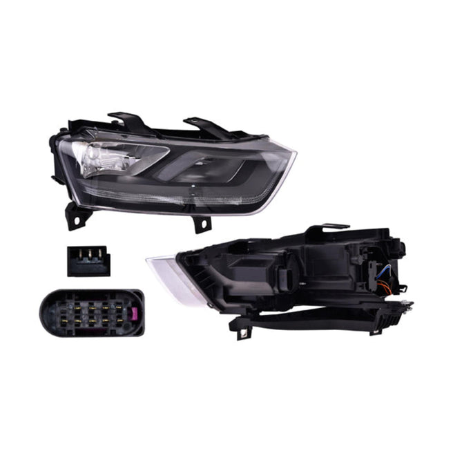 Faro Derecho para Audi Q3 2013 Sin foco Con motor Eléctrico