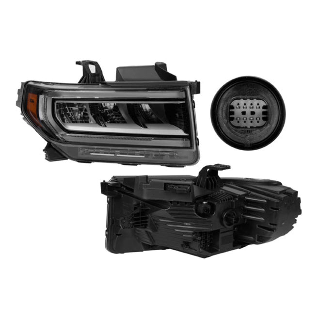 Faro Cv Acadia 20-21 Fondo Negro Full Led Depo Der P/ Chevrolet Acadia 2020-2021