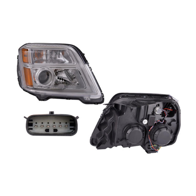 Faro Cv Terrain Fondo Cromado C/Foco Halogeno Depo Der P/ Chevrolet Terrain 2016-2017