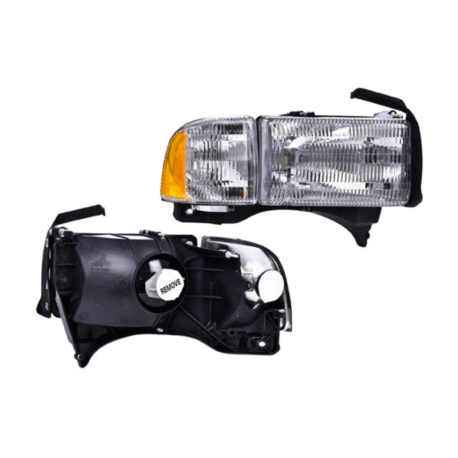 Faro Dg Ram C/Base C/Cuarto S/Foco Depo Der P/ Dodge Ram 1994-2001