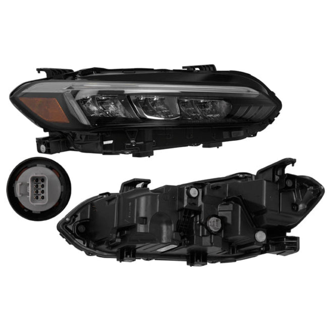 Faro Hd Civic I Style 24 4 Puertas C/Leds Depo Der P/ Honda Civic 2024-2024