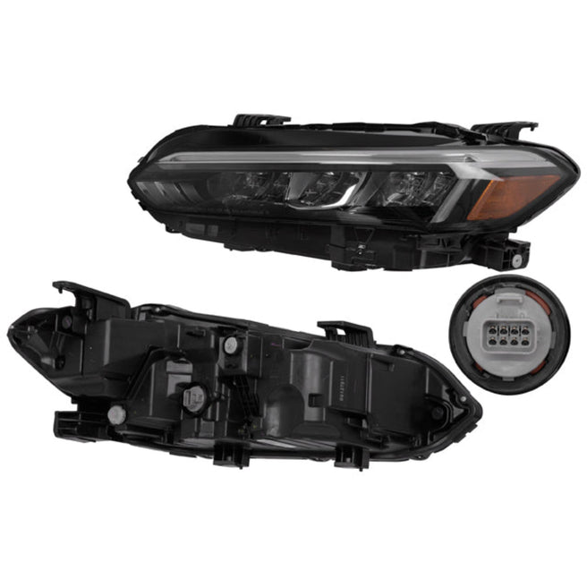 Faro Hd Civic I Style 24 4 Puertas C/Leds Depo Izq P/ Honda Civic 2024-2024