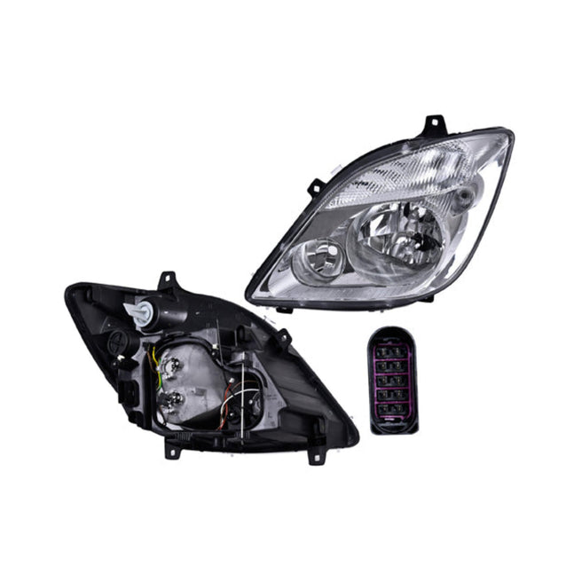 Faro Mc Sprinter 07-13 Electrico C/Faro Niebla P/10 Pines S/Foco Depo Izq Para Mercedes Benz Sprinter 2007-2013