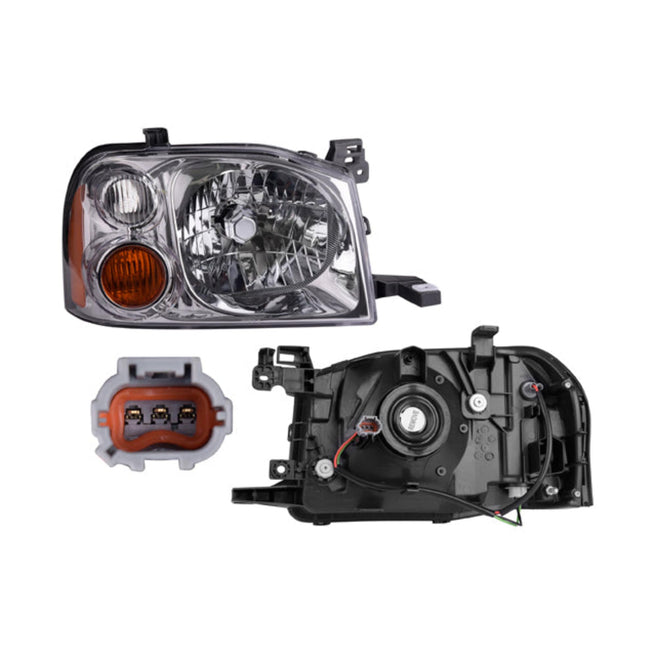 Faro Ns D22 08-15 Manual/Electrico S/Cubierta P/Foco S/Foco Halogeno Depo Der P/ Nissan D22 2008-2015