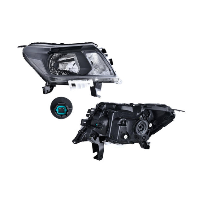 Faro Ns Np300 16-20 Manual/Electrico Fondo Negro S/Foco Depo Der P/ Nissan Np300 2016-2020