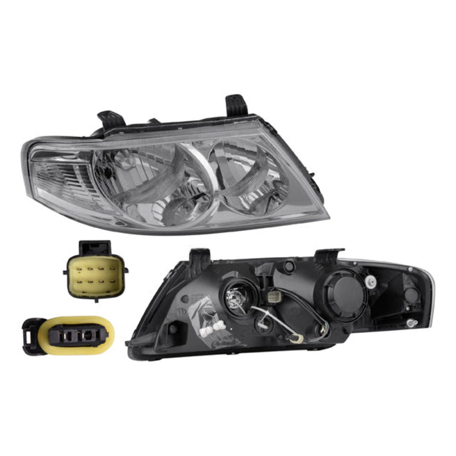 Faro Rn Scala 10-12 Electrico S/Motor Fondo Cromado S/Foco Depo Der P/ Renault Scala 2010-2012