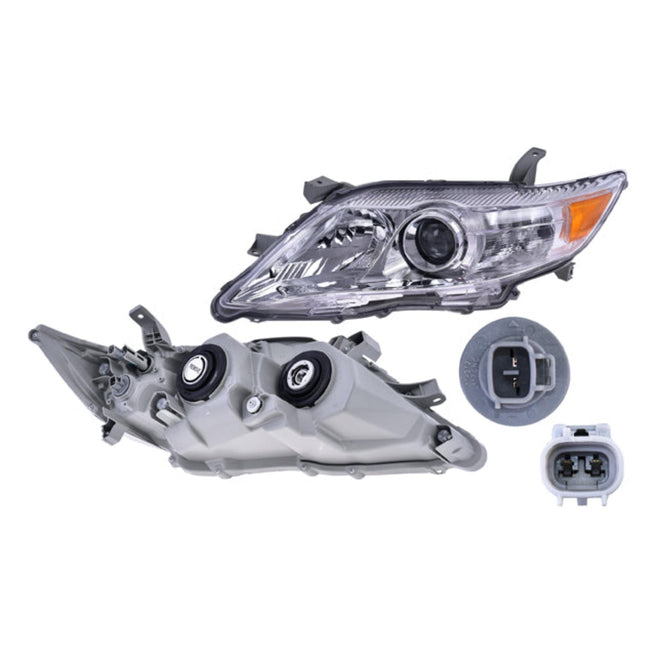 Faro Ty Camry 10-11 Fondo Cromado S/Foco Depo Izq P/ Toyota Camry 2010-2011