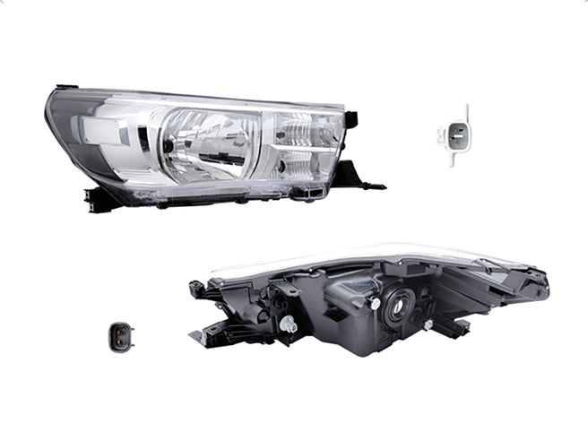 Faro Ty Hilux 16-24 Manual P/Foco Halogeno S/Foco Depo Der P/ Toyota Hilux 2016-2024