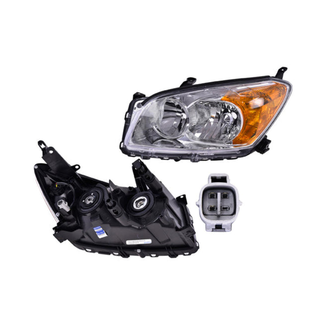 Faro Ty Rav4 Limited Fondo Cromado S/Foco Depo Izq P/ Toyota Rav 4 2009-2012