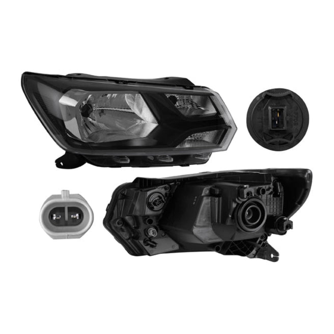 Faro Vw Gol 19-20 Un As Manual Filo Negro Tyc Der P/ Volkswagen Gol 2019-2020