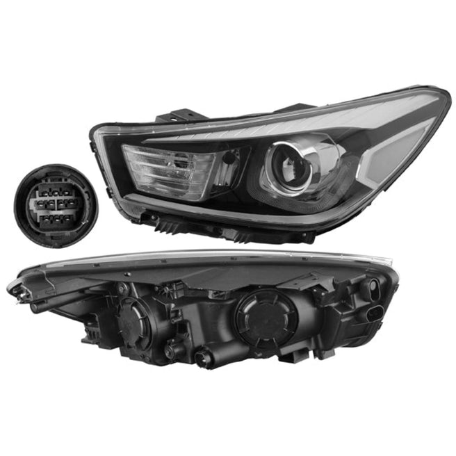 Faro Ki Rio 18-23 P/Foco Halogeno C/Leds S/Foco Cn Izq P/ Kia Rio 2018-2023