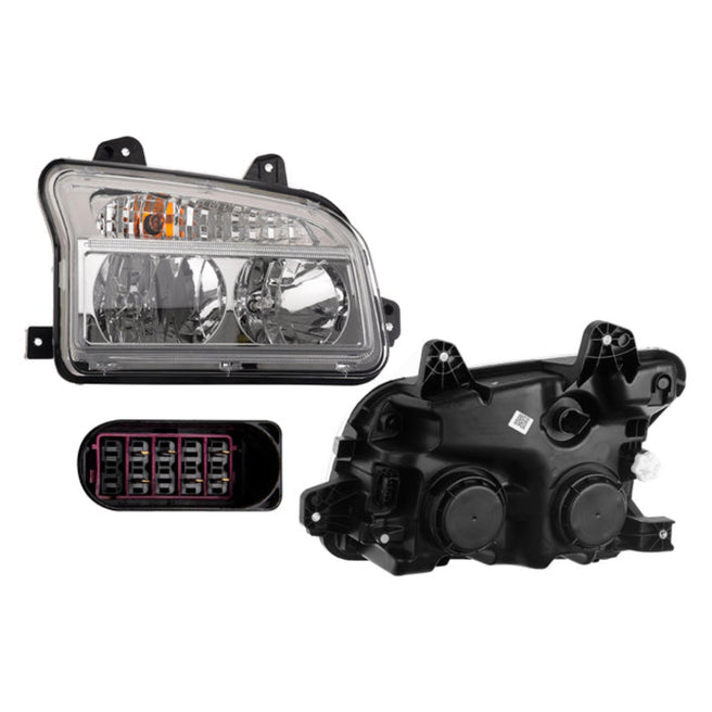 Faro Kw T880 Fondo Cromado C/Foco Halogeno Cn Der P/ Kenworth T880 2014-2023