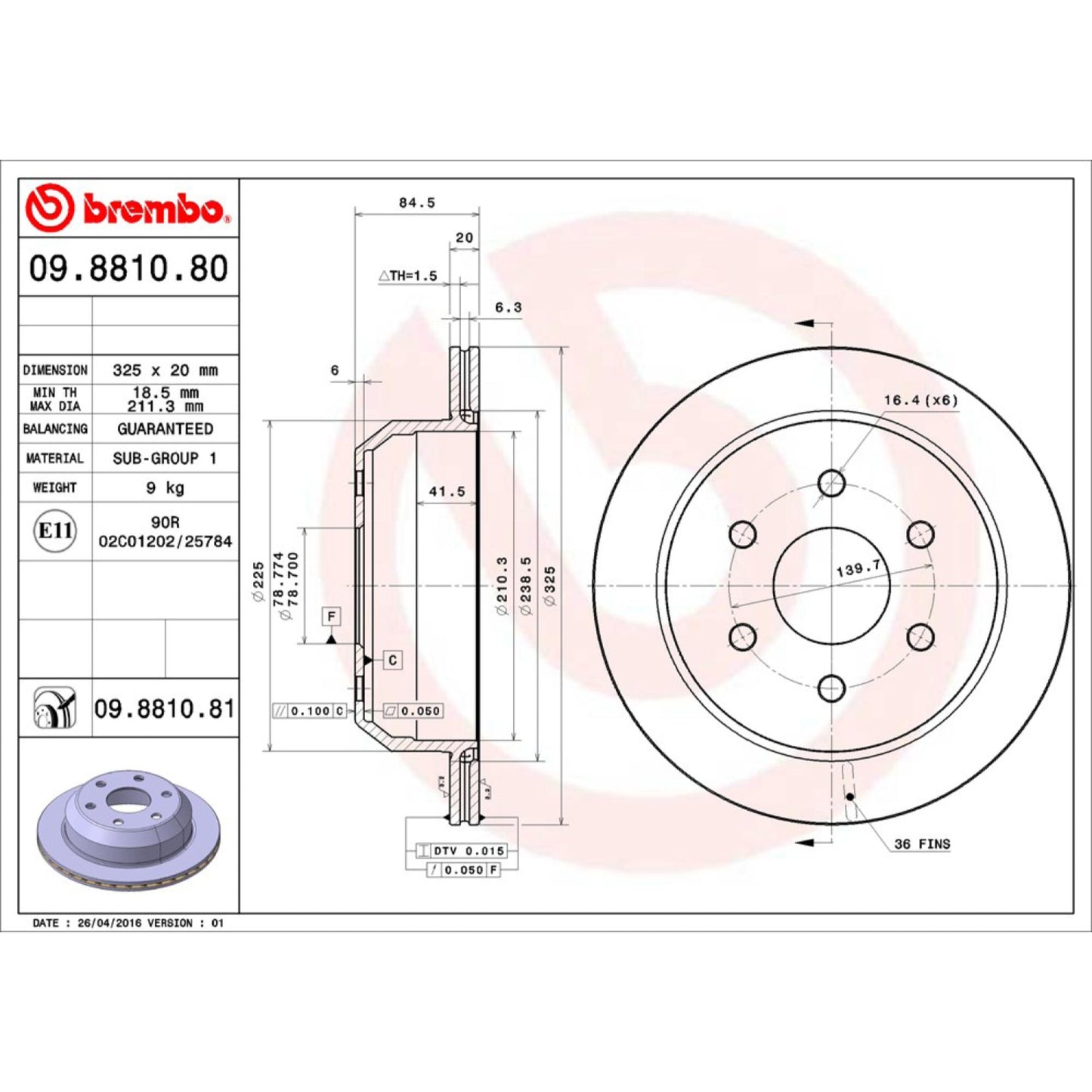Disco De Freno Trasero Para Chevrolet Astro 2003-2005