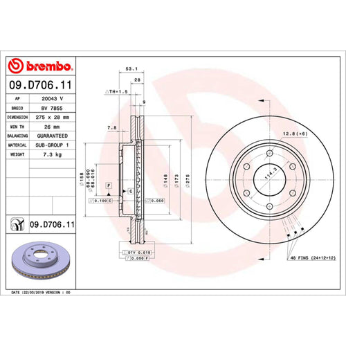 Disco De Freno Delantero Para Nissan Np300 2016-2017