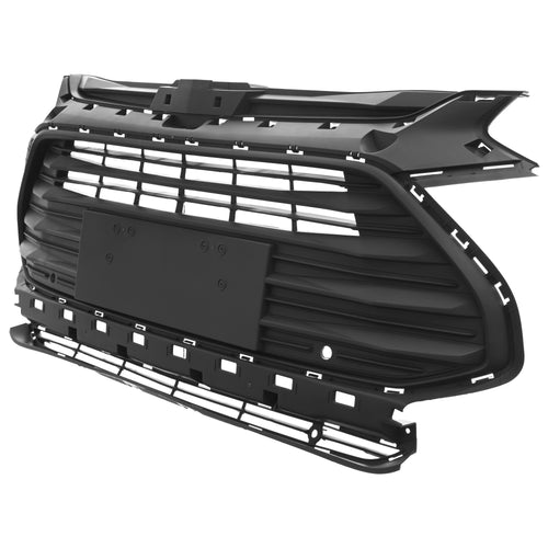 Parrilla Negra Cromada Con Cámara Tracker 2021-2025