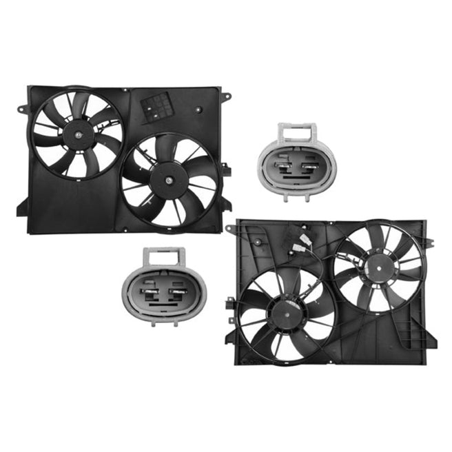 Motoventilador C/V Resistencia Doble Completo P/ Chevrolet Captiva 2008-2015