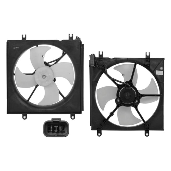 Motoventilador de Radiador Sencillo para Honda CR-V 1997-2001 L4 2.0L Completo 2 Pines