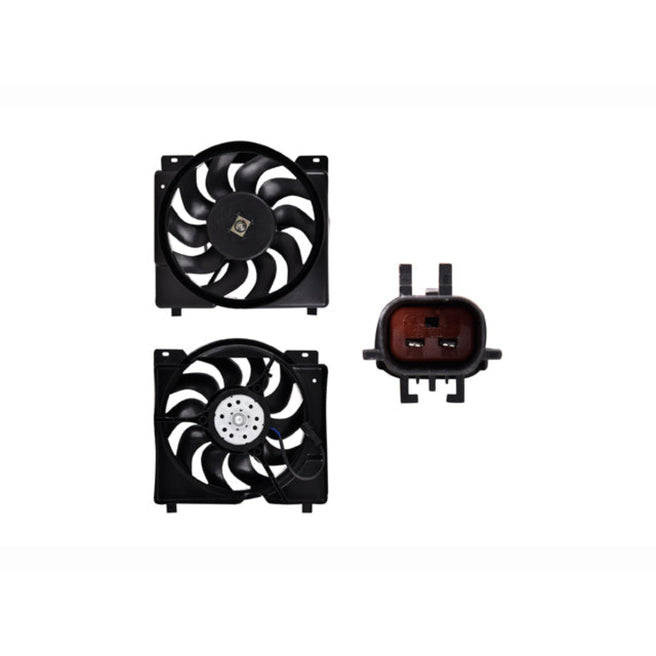 Motoventilador de Radiador Sencillo para Jeep Cherokee 1997-2001 L6 4.0L Completo 2 Pines