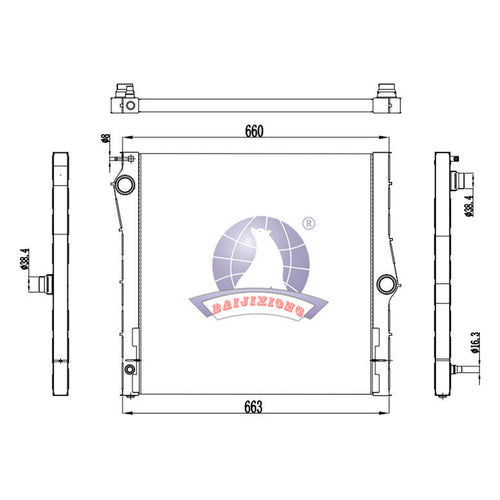 Radiador Con A/C X5 Manual 2007-2010 Polar