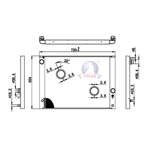 Radiador 525I Manual 2006-2010 Polar