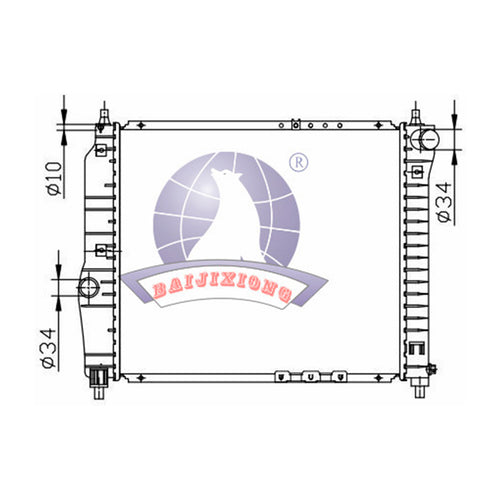 Radiador Aveo Manual 2004-2008 Polar
