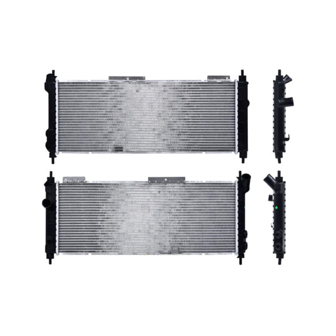 Radiador Cv Chevy 94-12 L4 1.4/1.6 Lts Largo C/Aa Std 26 7/9X10 1/2X26Mm Alum Sold Polar