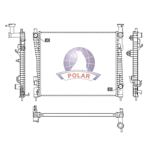 Radiador Durango Manual 2014-2020 Polar