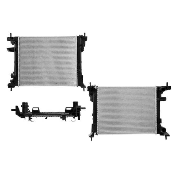 Radiador Dg Ram 20-22 L4 1.6, 1.8 Lts Std C/S Aa 18 5/7X15 2/7X16Mm Alum Sold Polar