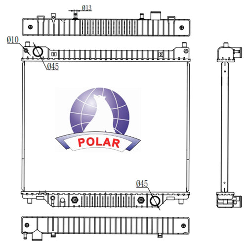 Radiador Econoline Automático 2000-2014 Polar