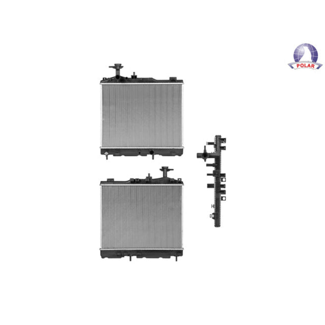 Radiador Mt Mirage 15-24 L3 1.2 Lts Std/Aut Largo 14 3/4X18 6/7X16Mm Alum Sold Polar