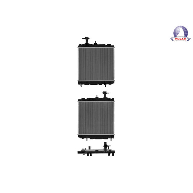 Radiador Mt Mirage 15-24 L3 1.2 Lts Std/Aut Corto 14 3/4X16 1/3X16Mm Alum Sold Polar