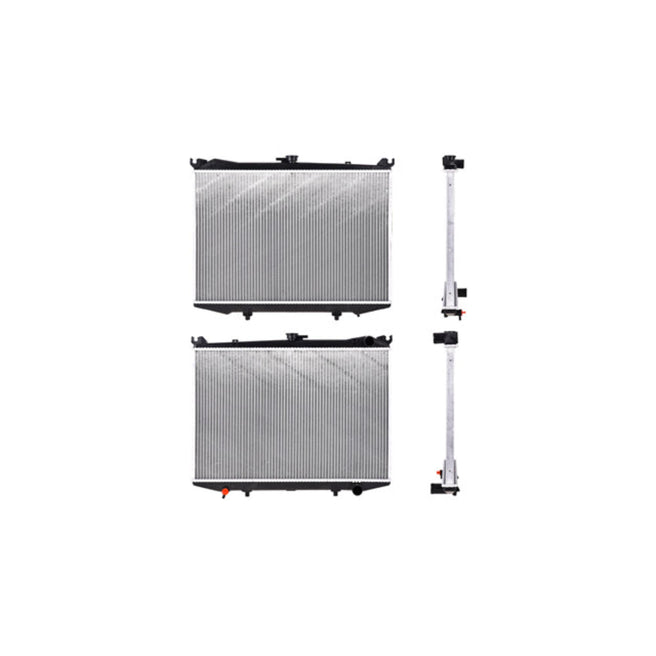 Radiador Ns D21/Hardbody/Pathfinder 86-04 L4/V6 2.4/3.0 Lts Tomas Lineales Std 17X25X26Mm Alum Sold Polar