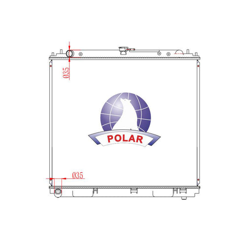 Radiador Frontier Manual 2005-2019 Polar