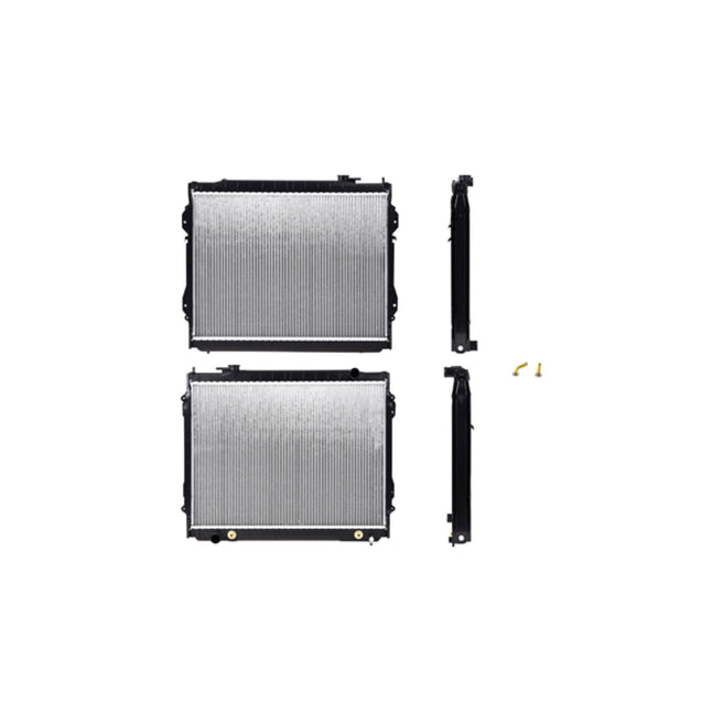 Radiador Ty Tacoma 95-04 L4 V6 2.4, 2.7, 3.4 Lts C/A Aa Aut 18 5/7X25 1/8X26Mm Alum Sold Polar