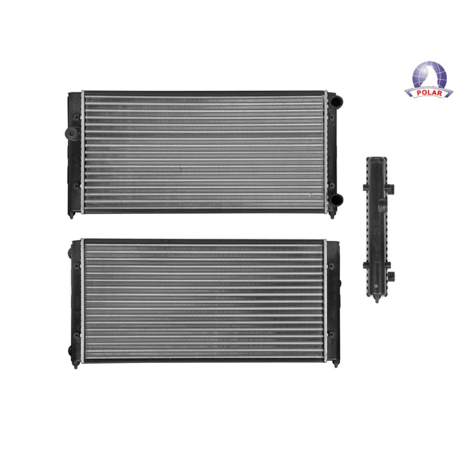 Radiador Vw Golf/Jetta 91-97 L4 1.8, 2.0 Lts Std C/Aa 24 1/2X12 1/8X34Mm Alum Mec Polar