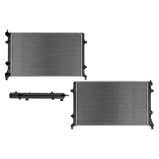 Radiador Vw Jetta A6 Bicentenario Mkvi 11-16 L4 2.0, 2.5 Lts Std C/S Aa 25 3/5X15 2/3X26Mm Alum Sold Polar