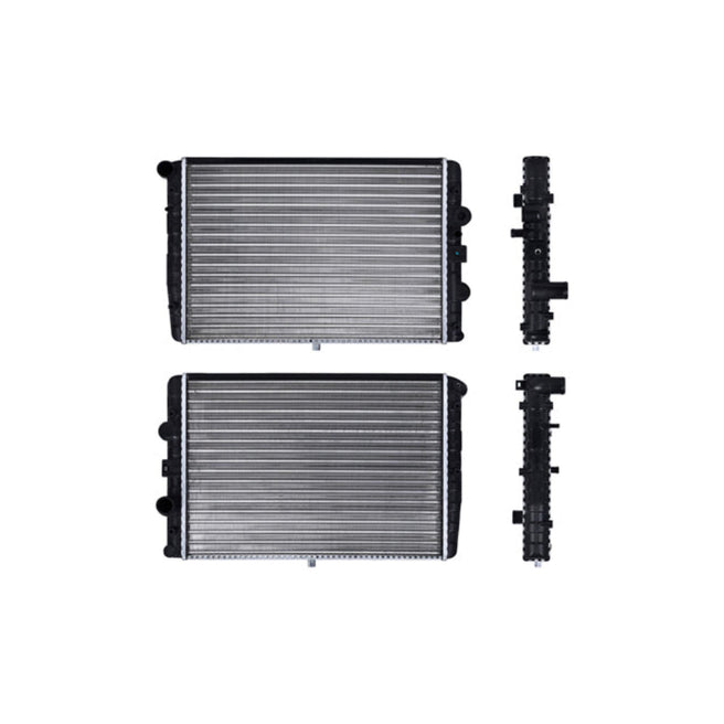 Radiador Vw Pointer 97-10 L4 1.6, 1.8, 2.0 Lts S/Aa Std 18 1/2X13 2/5X34Mm Alum Mec Polar