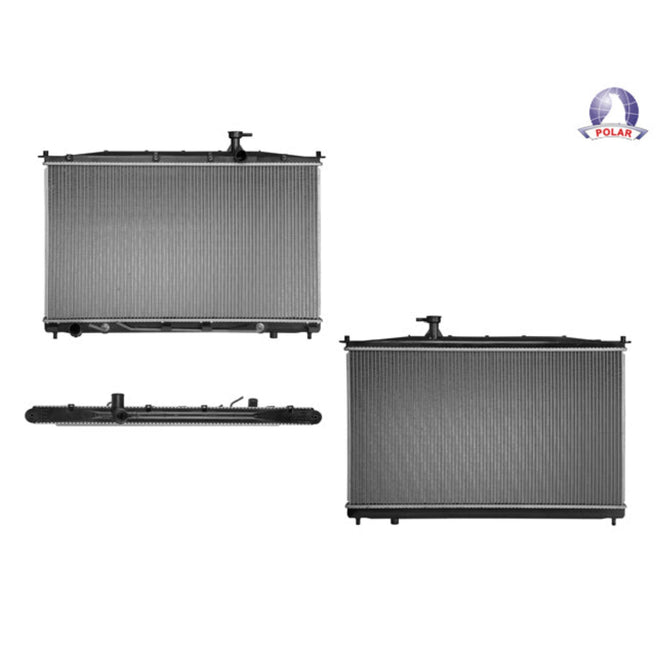 Radiador Hy Santa Fe 07-09 V6 2.7, 3.3 Lts Aut C/S Aa 15 3/4X28 1/4X26Mm Alum Sold Polar