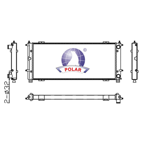 Radiador Transporter Manual 1990-2003 Polar