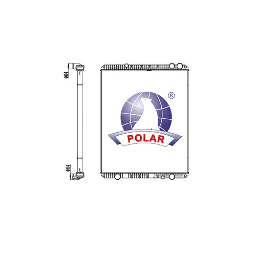 Radiador Tomas Cruzadas Cascadia Manual 2009-2012 Polar