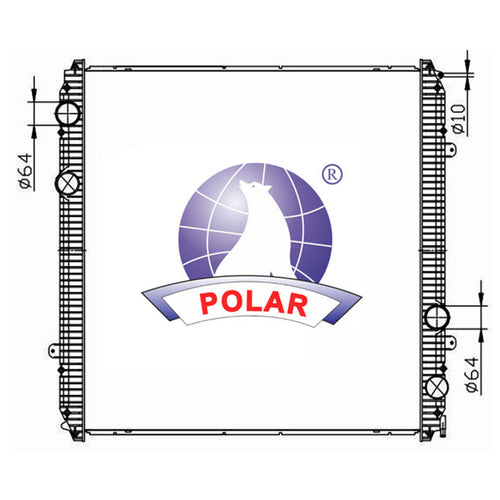 Radiador Coronado Manual 2004-2011 Polar