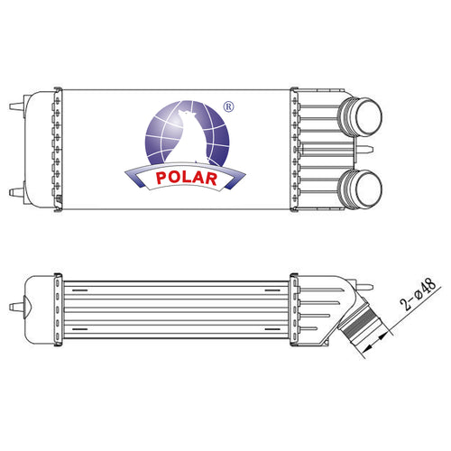 Intercooler Peugeot 207 2008-2009 Polar