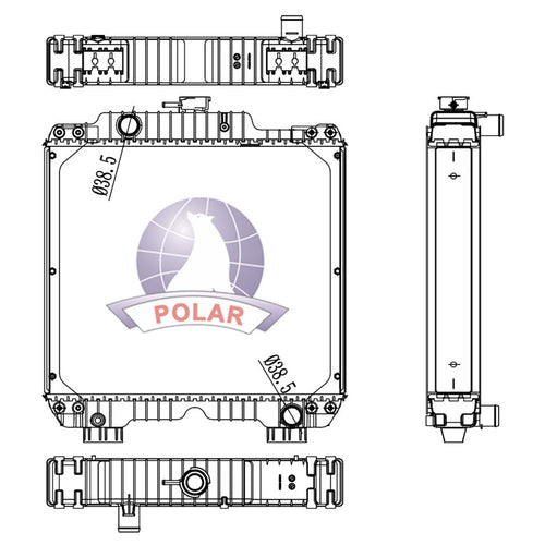 Radiador Case 60 Manual 2009-2014 Polar