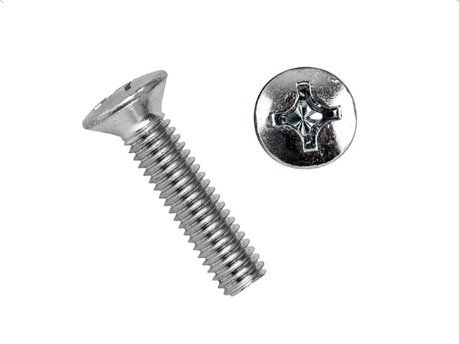 Tornillo Cabeza Ovalada 6Mm- 1.00 X 25Mm Cromado Tw 50P 50Pz
