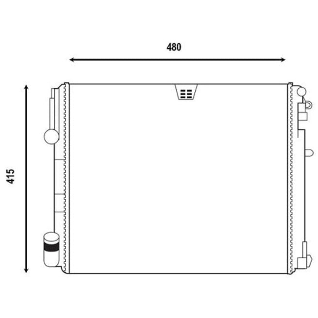Radiador Nissan Platina 2002-2007 L4 1.6L