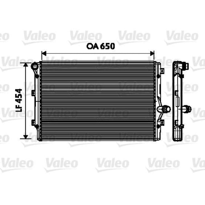 Radiador Volkswagen Passat 2006-2010 L4 2.0L DPI: 2822